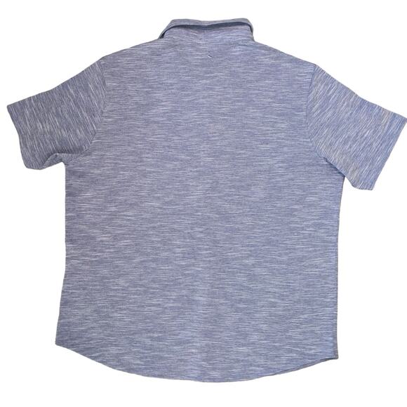 NEW TAILORBYRD Men's Polo Shirt Short Sleeves Button-Up Chambray Pocket NWT‎ - Picture 6 of 10